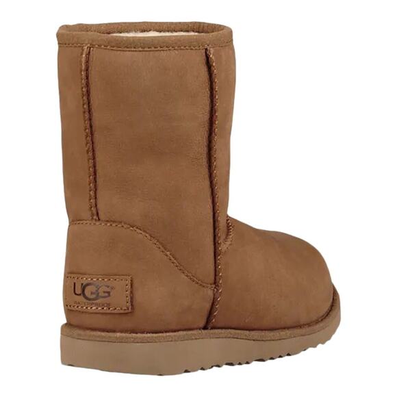 Ugg Kids 13 Classic Short II Waterproof Boot Chestnut Suede Leather Seam-Sealed - Picture 1 of 16